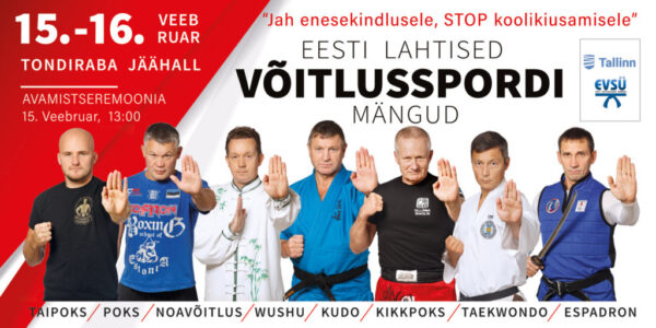 15.-16. veebruar 2020 toimusid Tondiraba Jäähallis Eesti Lahtised Võitluskunstide 13. mängud. Oma oskusid näitasid meistrid erinevatest aladest: Taekwondo, Espadron, Noavõitlus, WuShu, Kudo, MuayThai, Kickboxing, Poks.